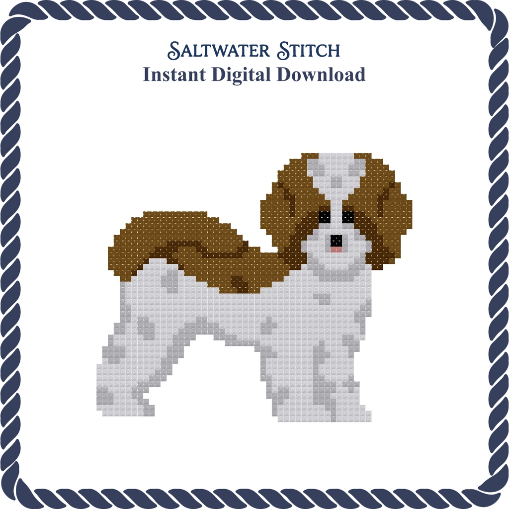 Fluffy Dog (Brown and White)