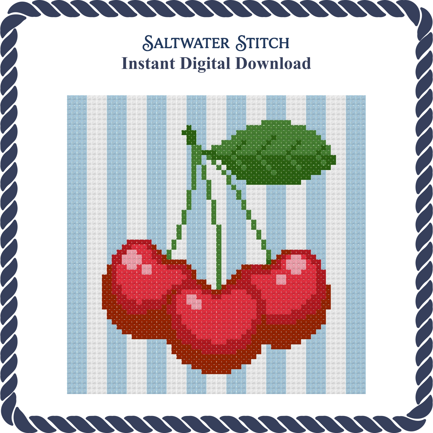 Cherries on Stripes