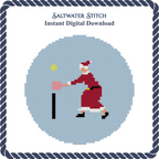 Mrs. Claus Playing Pickleball Ornament