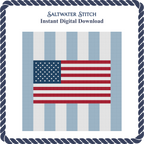 USA Flag on Stripes