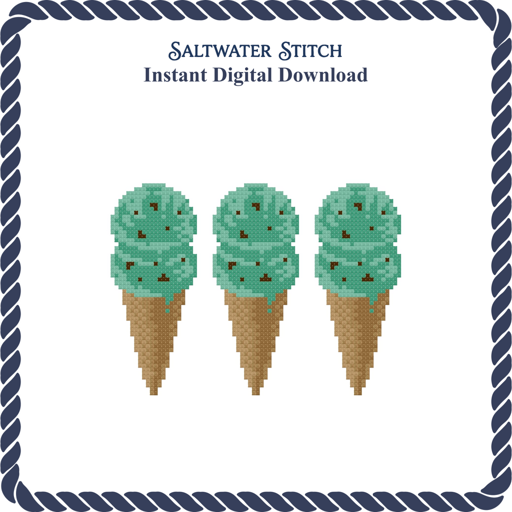 3 Cones Mint Chip