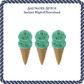 3 Cones Mint Chip