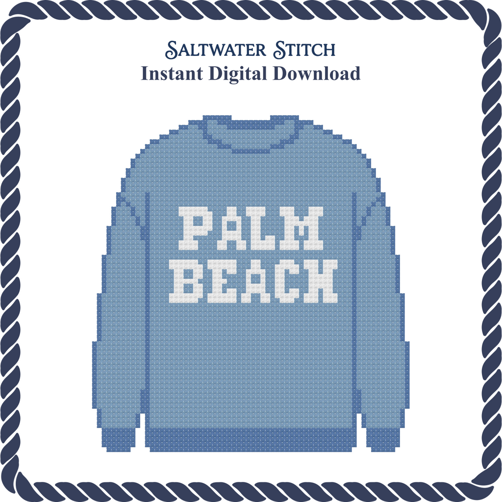 Palm Beach Sweatshirt (Blue)