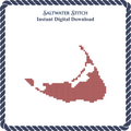 Nantucket Red Outline
