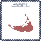 Nantucket Red Outline