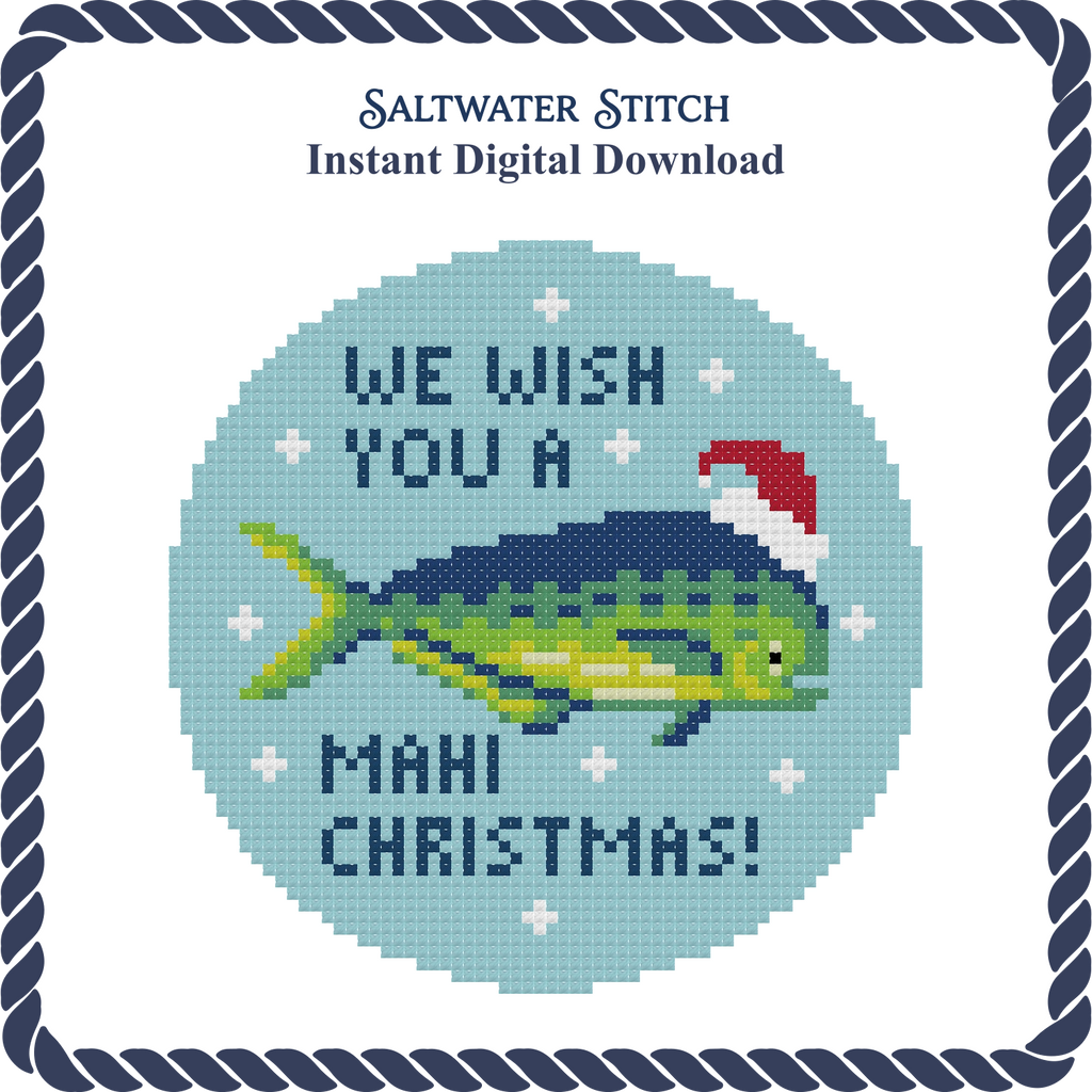 Mahi-Mahi Christmas Ornament