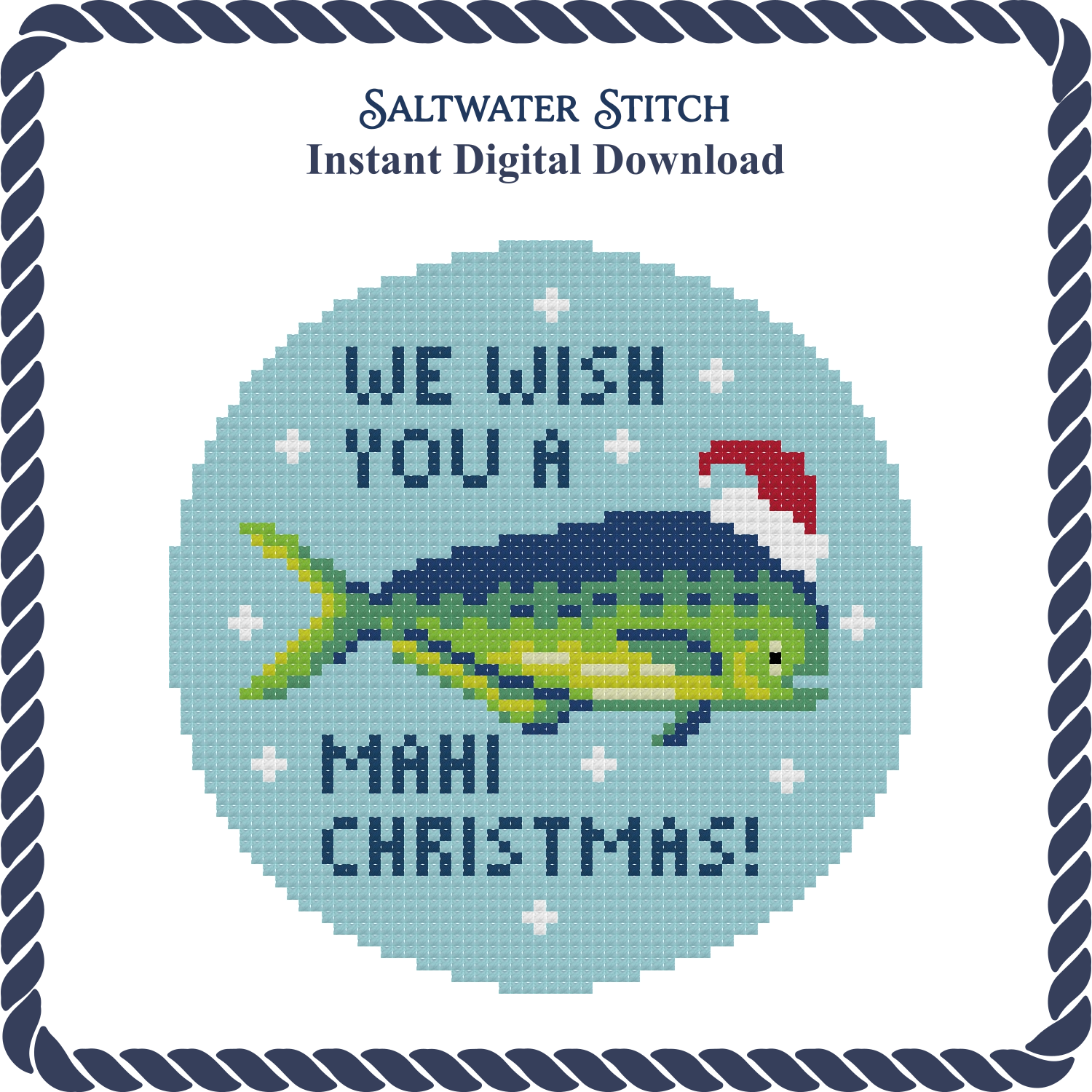 Mahi-Mahi Christmas Ornament