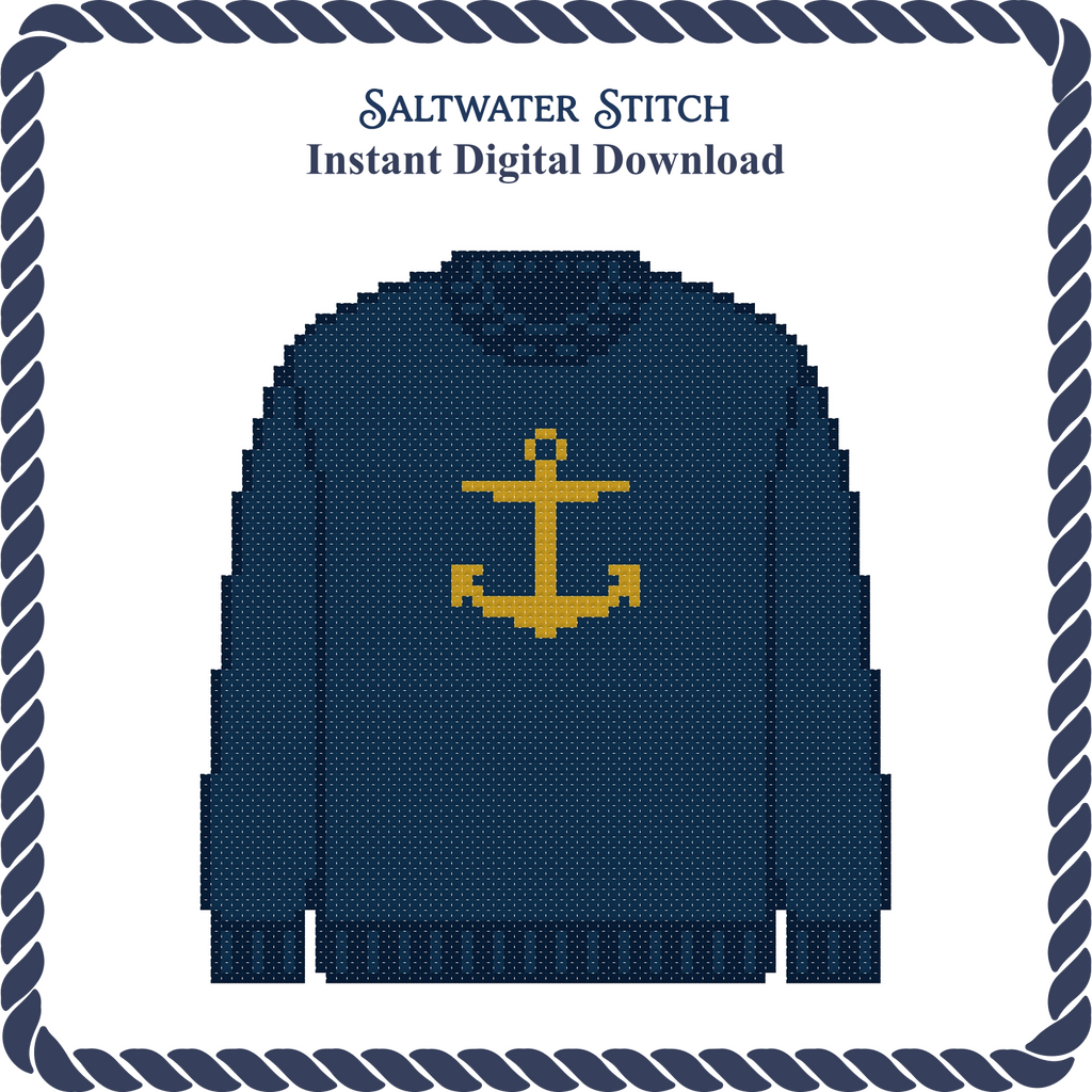 Anchor Sweater (Navy)