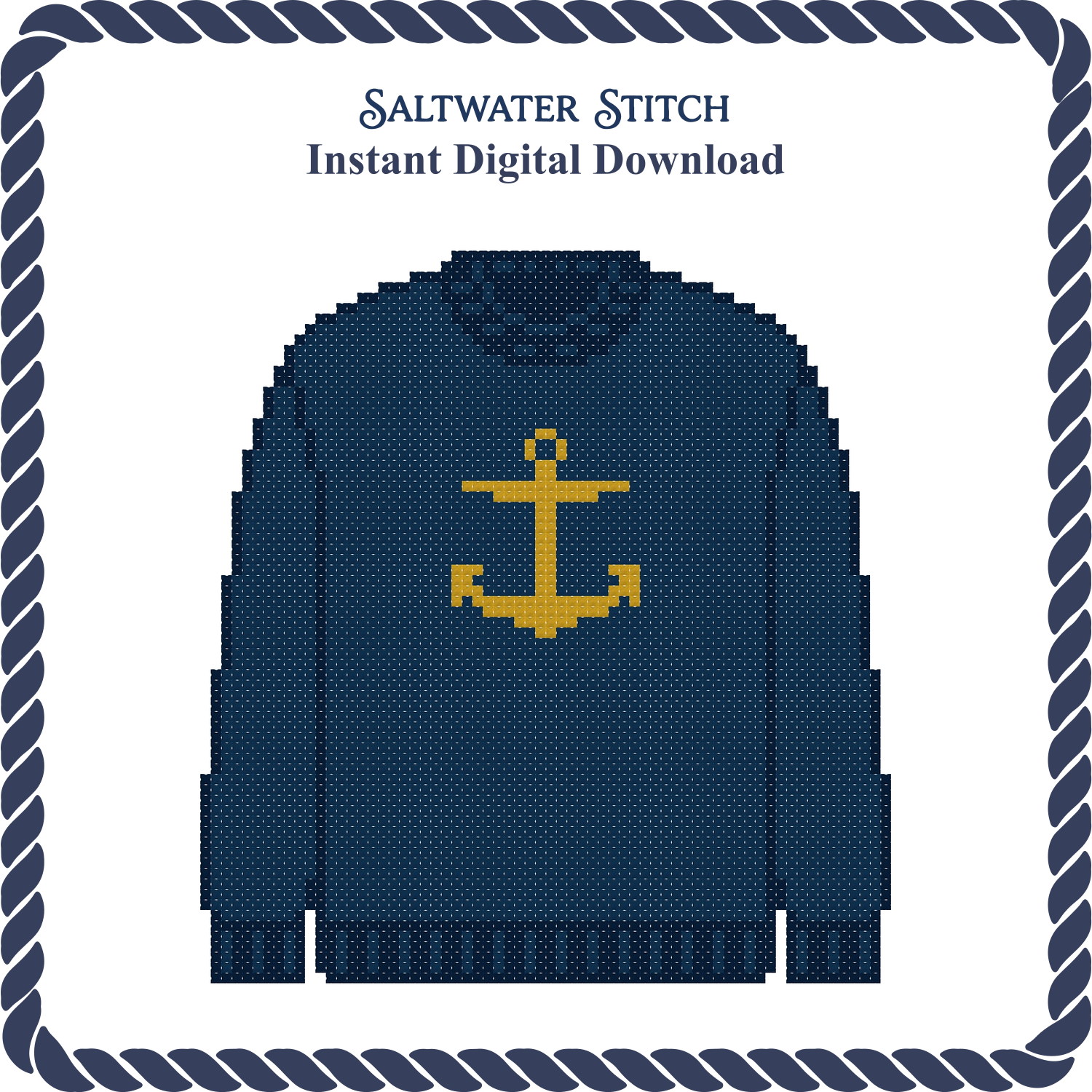 Anchor Sweater (Navy)