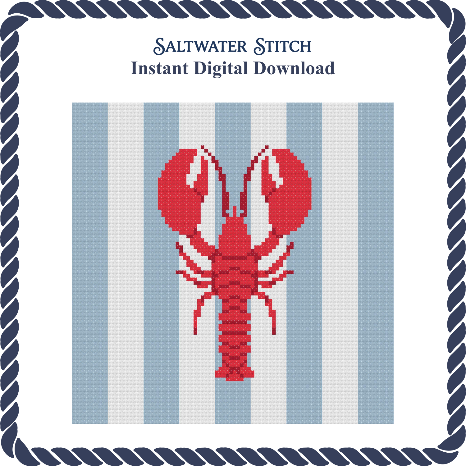 Lobster on Stripes | 13 Mesh