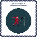 Santa Playing Tennis Ornament