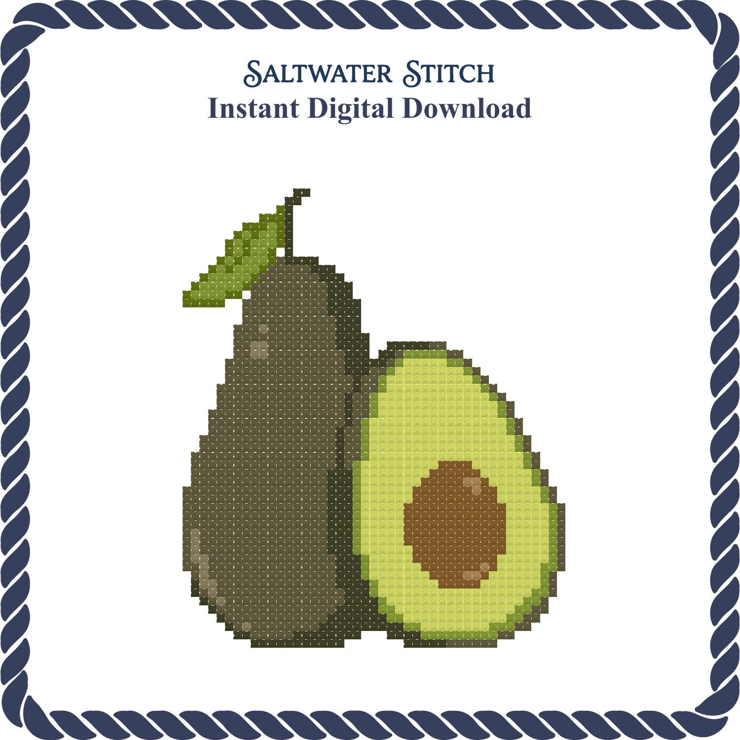 Avocado Cut in Half