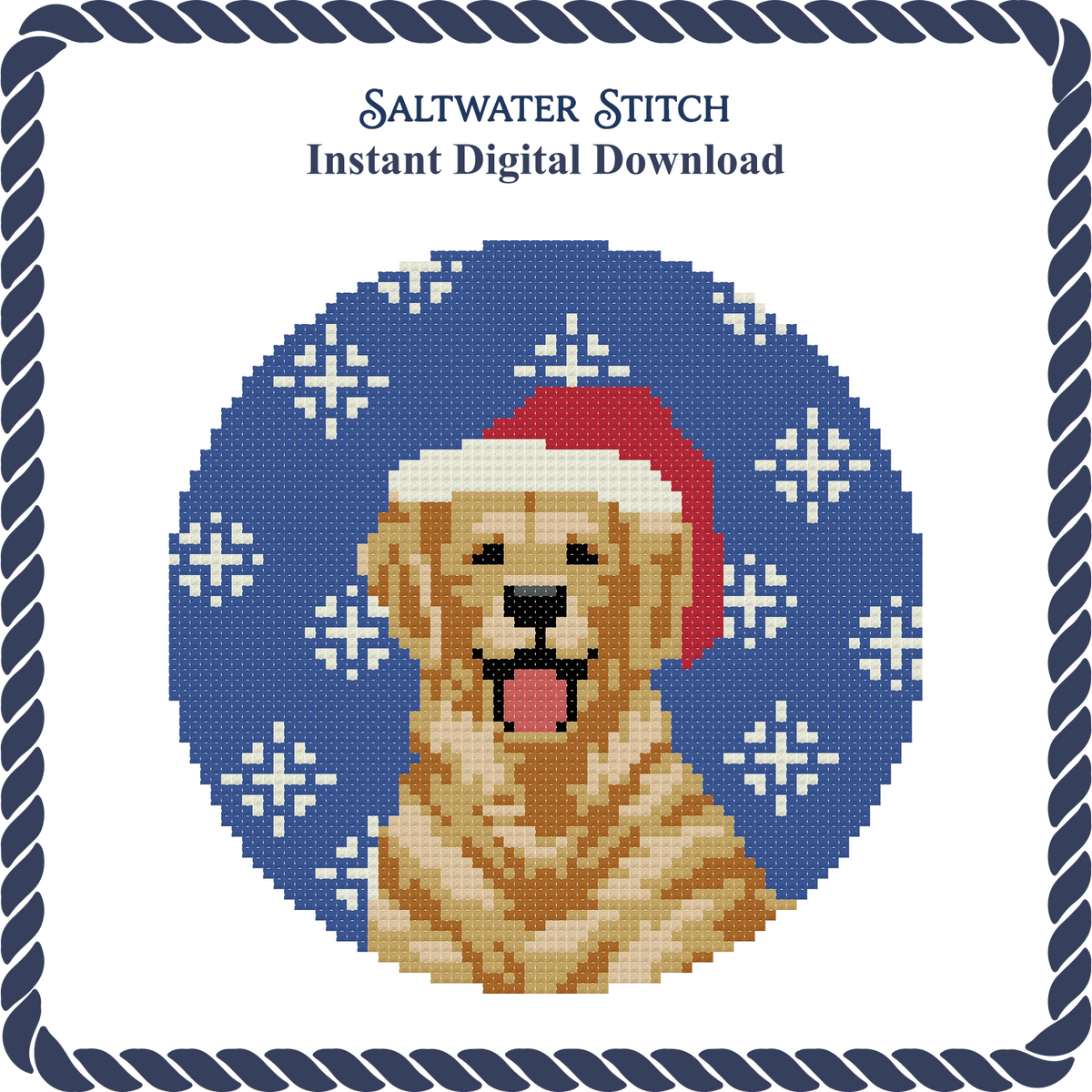 Golden Retriever Christmas Ornament