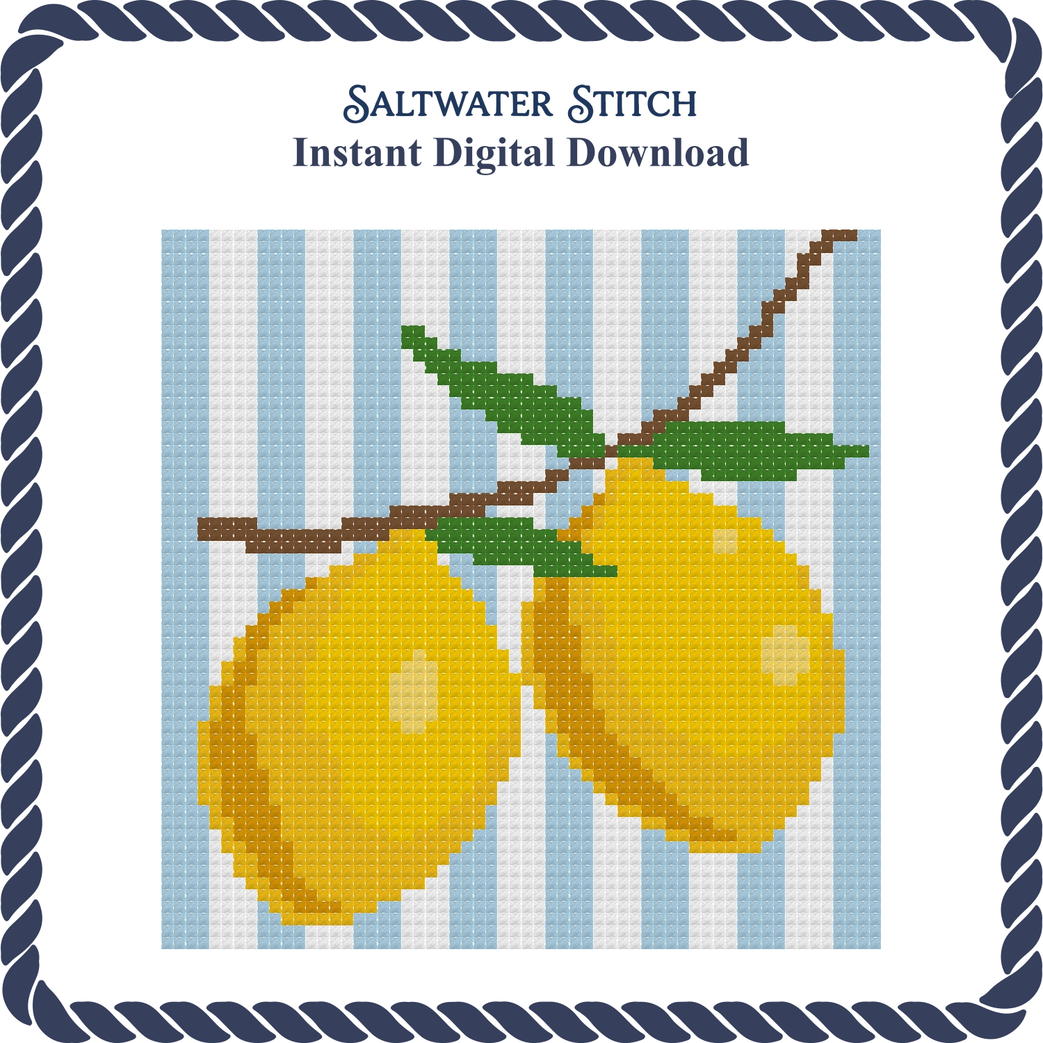Lemon on Stripes