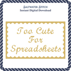 Too Cute For Spreadsheets