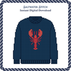 Lobster Sweater (Navy)