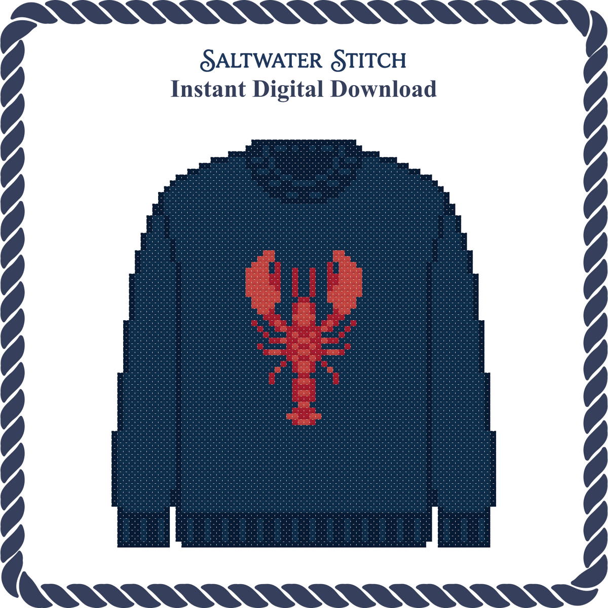 Lobster Sweater (Navy)