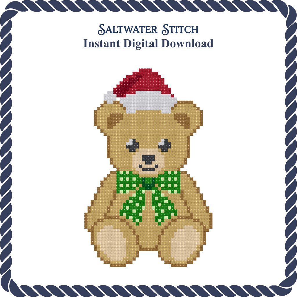 Teddy Bear With Santa Hat