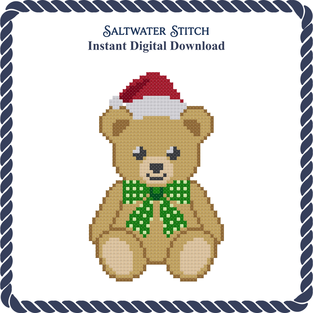 Teddy Bear With Santa Hat