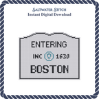 MA Welcome Sign - Boston