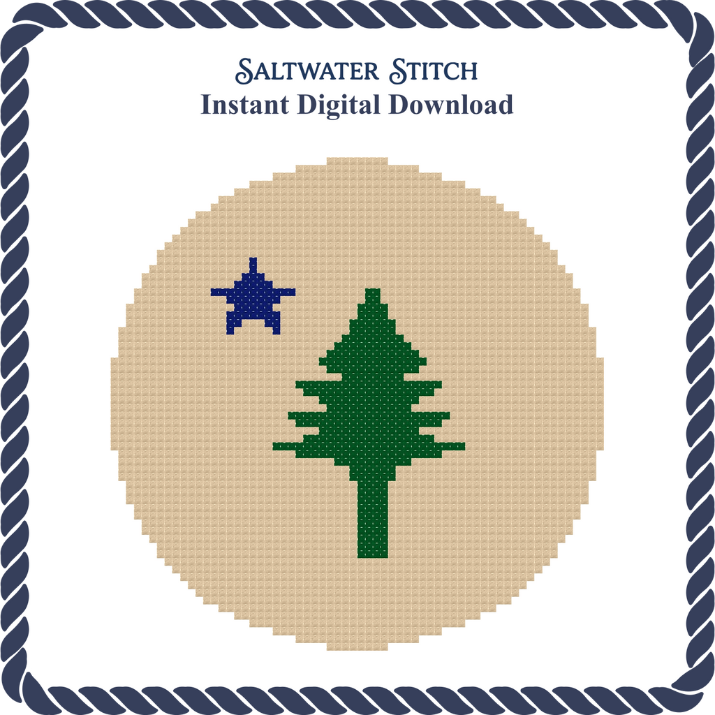 Old Maine Flag Ornament
