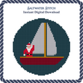 Santa Sailing Ornament