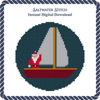 Santa Sailing Ornament