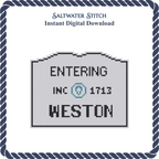 MA Welcome Sign - Weston