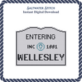 MA Welcome Sign - Wellesley