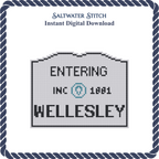 MA Welcome Sign - Wellesley