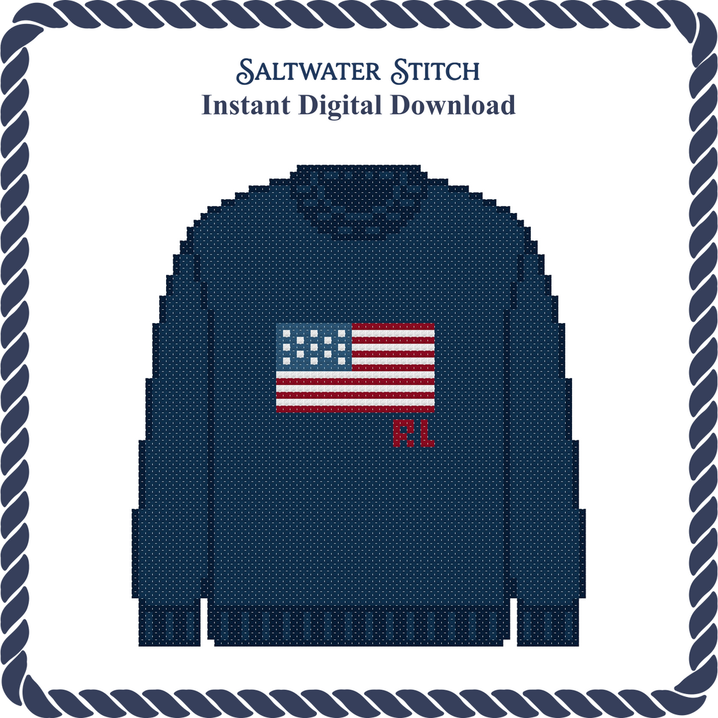 USA Sweater (Navy)