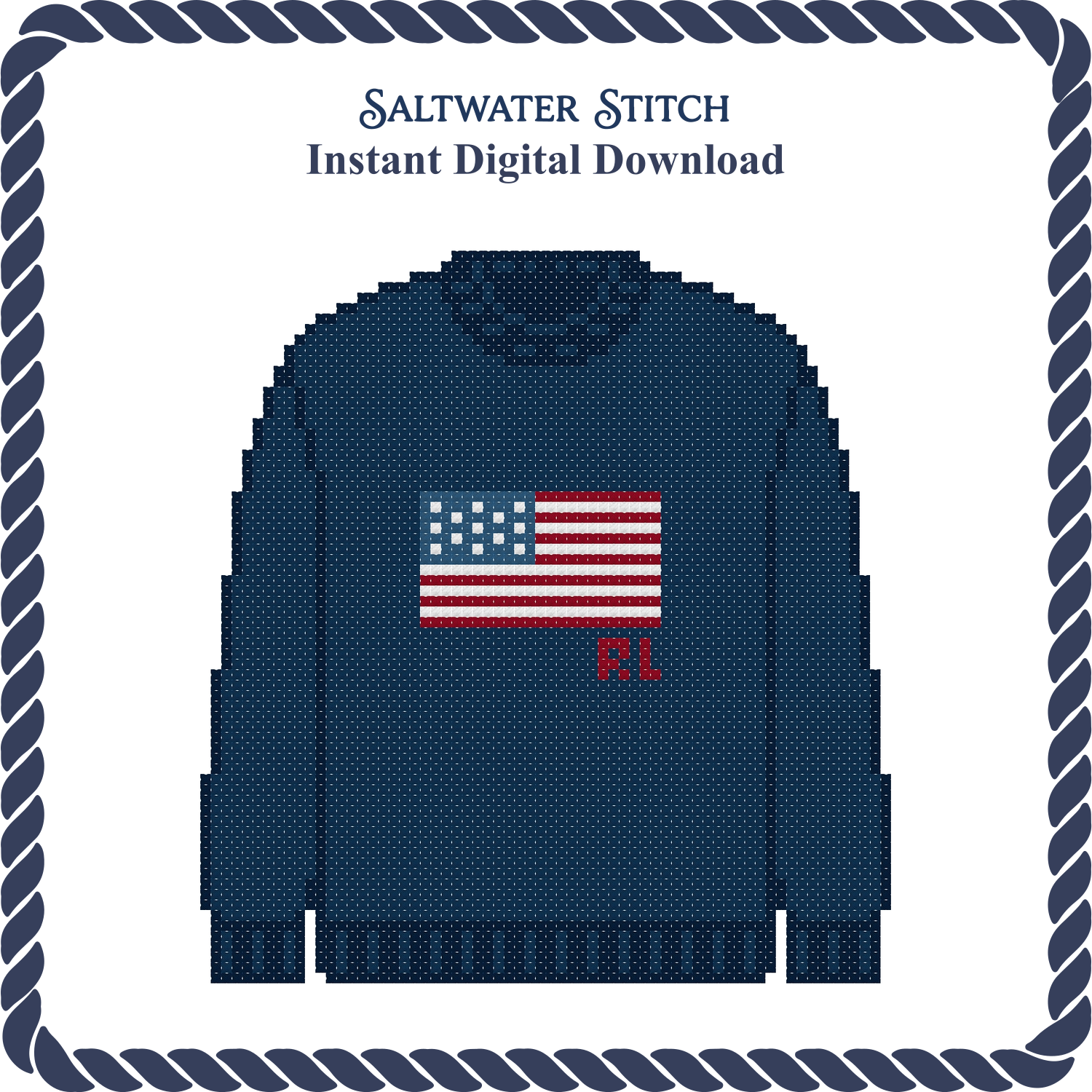 USA Sweater (Navy)