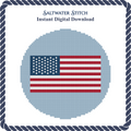 American Flag Ornament 2