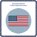 American Flag Ornament 2