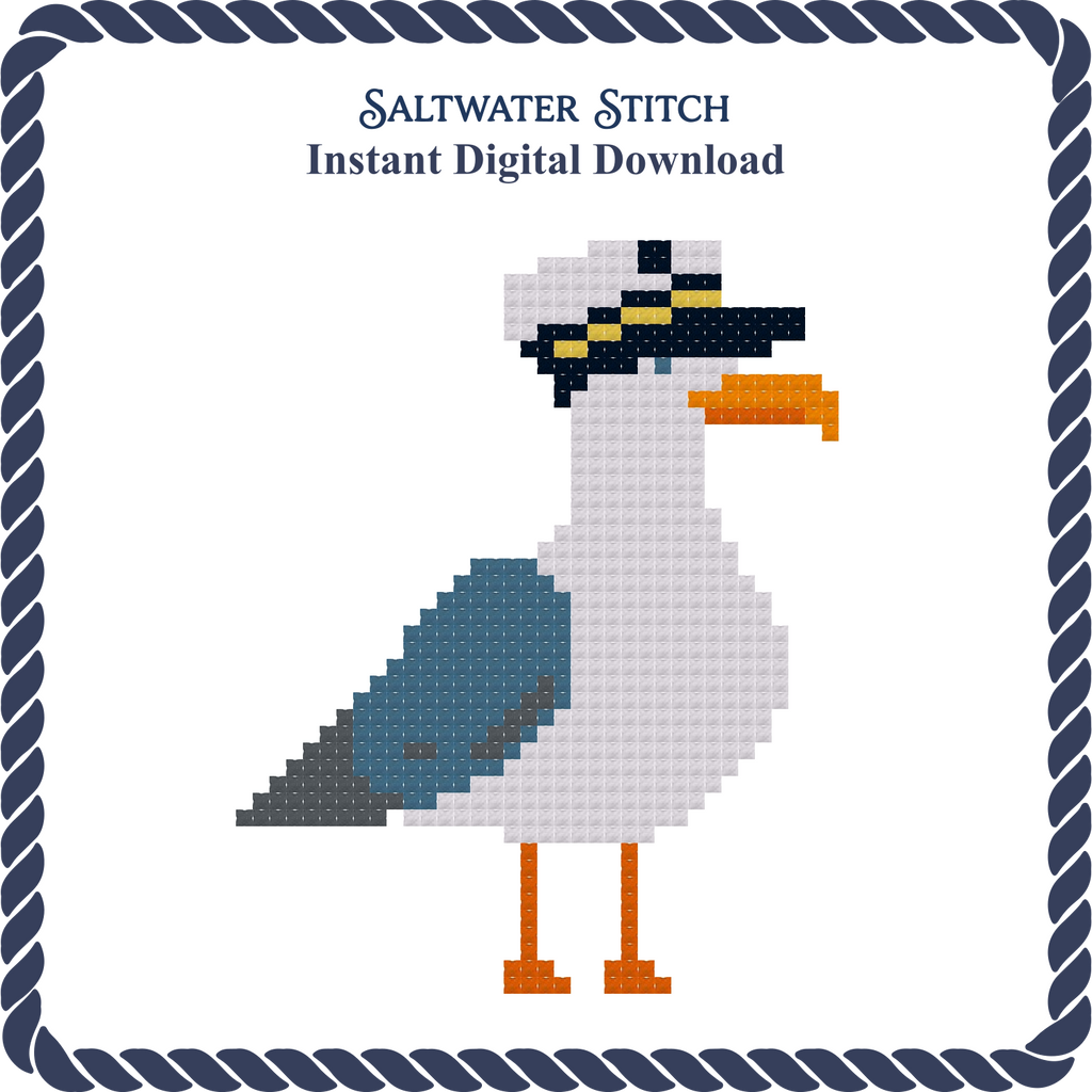Seagull with a Captain's Hat