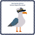 Seagull with a Captain's Hat