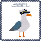 Seagull with a Captain's Hat