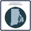 Rhode Island Outline Ornament