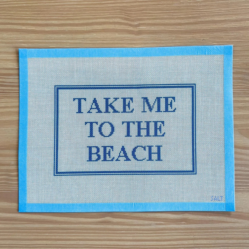 Take Me To The Beach Needlepoint Canvas
