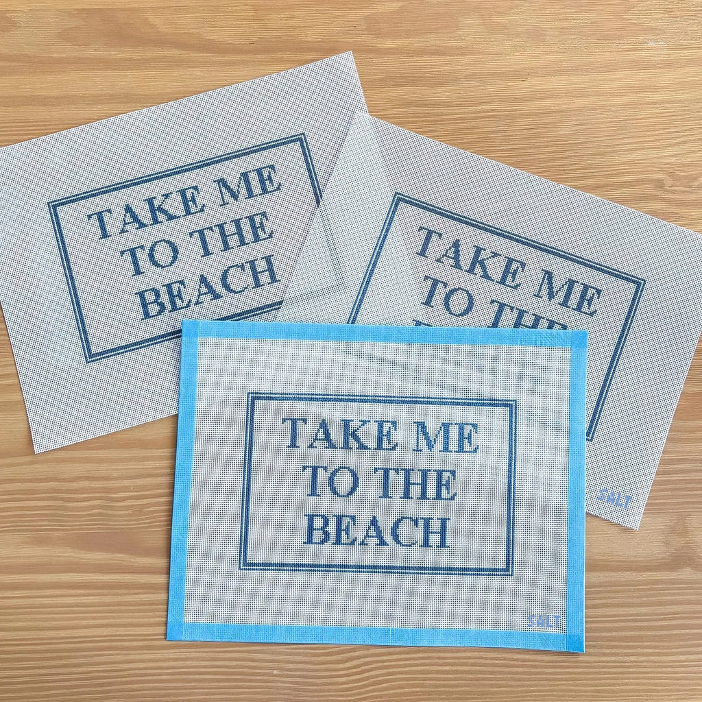 Take Me To The Beach Needlepoint Canvas