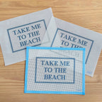 Take Me To The Beach Needlepoint Canvas