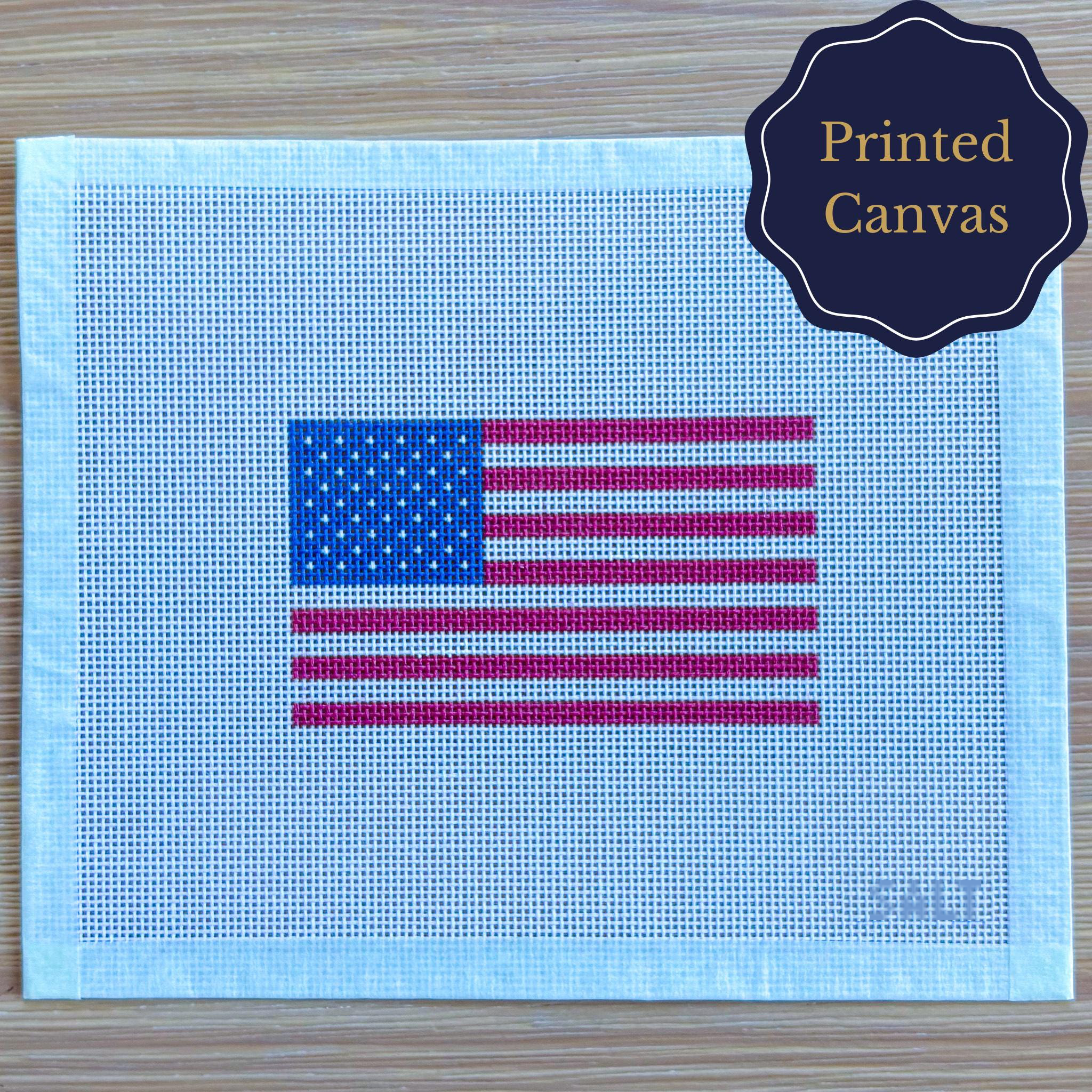 American Flag Needlepoint Canvas